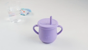 ~Dari KL~ Cawan Latihan Silikon Untuk Bayi Baby Infant Training Silicone Cup Eco Friendly Free BPA Baby bottle Baby Drinking Cup baby Training Cup