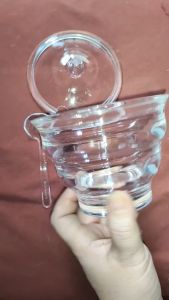 Hũ đựng gia vị ớt bầm sa tế có muỗng và nắp đậy nhựa Acrylic nhiều màu  HU12N - 100ml/270ml/570ml