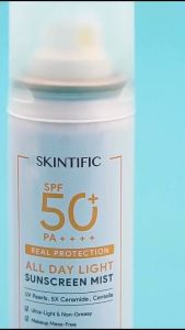 FEMME || [TRAVELLING SIZE 50ML] SKINTIFIC All Day Light Sunscreen Spray SPF50 PA++++ Sunscreen Mist Anti UV UVA UVB