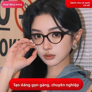 QINGCHUNLAOREN | Kính Mát Chống Ánh Sáng Xanh Chống Tia Cứng Kiểu Mắt Mèo