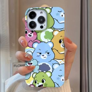 Compatible with iphone 14 Pro Max Casing 11 cute bear xr xs Max 7 8 Plus Gloss TPU iPhone Case 11pro 13 12 14P 15Plus