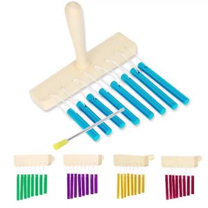 IRIN | Nhạc Cụ Gõ 8 Âm Chuông Gió Orff Có Tay Cầm Bằng Gỗ Nguyên Khối Nhôm Đồ Chơi Âm Nhạc Giáo Dục Cho Trẻ Em Luyện Tập Nhịp Điệu Mẫu Giáo