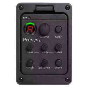 Portable Guitar Preamp System with 4-Band Equalizer for Fishman Presys Plus 201 Guitar Pickups Onboard Preamp
