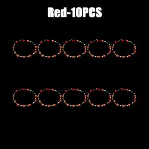 60Pcs Flower Wreath Luminous 10-LED Headpiece Garland Crown Flower Headband Glowing Wreath For Wedding Party Christmas Garlan