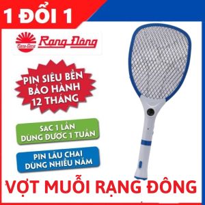 vợt muỗi rạng đông - vợt bắt muỗi kết hợp đèn pin tháo rời dễ cắm sạc - Model VBM RD.02 - Bảo Hành 1 Năm