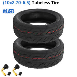 10X2.70-6.5 Tubeless Tire with Valves for Ninebot MAX G30 FLJ SK1 Speedway 5 Dualtron 3 10 Inch Scooter 70/65-6.5 60/70-6.5 Tyre
