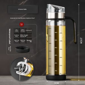 HAOGUANJIA | Automatic Opening Leak-proof Glass Oil Bottle