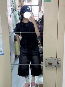 Áo Thun Cổ Tròn Hở Xương Đòn Cho Nữ Dáng Ôm Tay Ngắn Mùa Hè 2025 Phong Cách Mới Mặc Trong Ngoài Trời Áo Ngắn