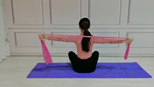 1.5M Yoga Rubber Stretch Fitness Band Stretch Band Yoga High Elastic Pilates Slim Fitness Resistant Gym Physical Therapy Stre