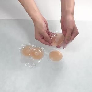 1Pairs Silicone Nipple Cover Lift Up Bra Sticker Adhesive Invisible Bras Chest Patch for Women Reusable Chest Breast Petals Pads