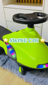 HHB3 Kids Magic Swing Car Children Light Music Twist Flashing Wheel Rocking Sturdy Safe Smooth Birthday Gift Fastship