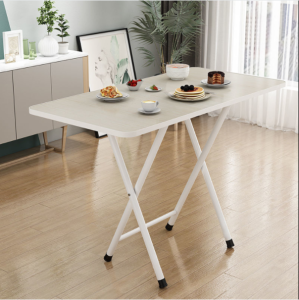 Bàn Gấp Di Động Ăn Bàn Nhỏ Ngoài Trời Nghiên Cứu Gian Hàng Bàn Hình Chữ Nhật Sử Dụng Tại Nhà Lắp Ráp Dễ Dàng Mật Độ Ban Fiberboard