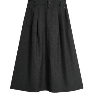 INMAN | Commuter Style Slim Fit High Waist Midi Skirt