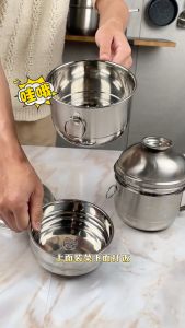 Multifunctional Layered SUS304 Fresh Lunch Box with compartments Lunch Box Cup