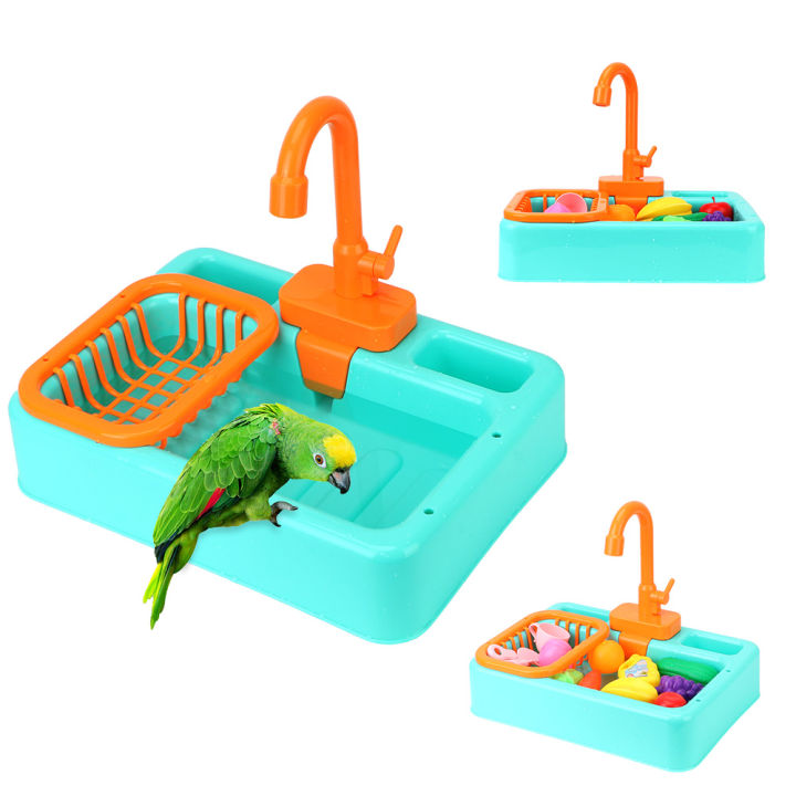Automatic Parrot Bathtub For Small Parakeets & Budgies