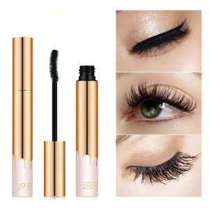 3D Mascara Đen Mi Nối Mi Lâu Trôi Màu Vàng Trang Điểm Mắt Bàn Chải Uốn Làm Dày Nhanh/Khô Tự Nhiên