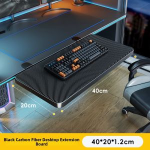 MUGG | Foldable Drill-Free Desktop Extension Shelf Computer Desk Arm Rest Laptop Stand Expandable Keyboard Tray Storage Shelf