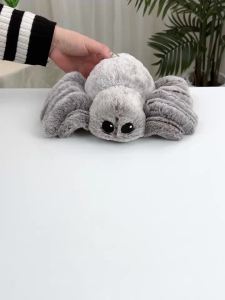 Đồ Chơi Nhện Nhồi Bông Màu Xám Chân Thực Mềm Mại Quà Tặng Cho Mọi Lứa Tuổi Quà Giáng Sinh Thú Nhồi Bông Côn Trùng Chất Liệu Polyester Bông PP