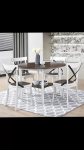 Rumahku Furniture  Round Dining Tables Solid Wolid Furniture