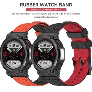 Dây Đeo Đồng Hồ Silicon Cho Amazfit T-Rex 3/2/2 Ultra Dây Đeo Thay Thế Correa Dây Đeo Cổ Tay Tương Thích Với Vòng Đeo Tay Huami Amazfit T-Rex Pro