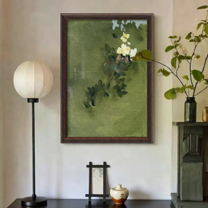 YASISHA | Retro Abstract Wall Art in Dark Green