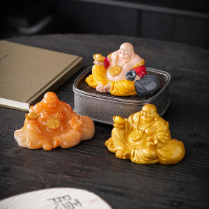 Chang Yi Le Buddha Tea Pet Color Changing Hot Water Decoration Zen Style Resin Material Tea Table Accessories Premium Quality