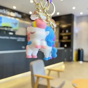 🇸🇬【SG】🇸🇬GANTUNGAN Zwq) GK005 Cute Unicorn Keychain Multipurpose Keychain/Cute And Unique Car Motorcycle Bag Keychain/Keychain Accessories