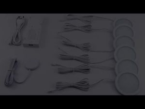 Kitchen Under Cabinet LED Puck Lights Ultra-Thin Stick-on Ceilling Lamp Touch Dimmable For Closet Display Shelf Pantry Lighting