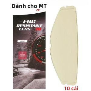 Miếng Dán Chống Mờ Cho Mũ Bảo Hiểm Full Face Chất Liệu Polyester Trong Suốt Phụ Kiện Dành Cho Mũ MT MT-V-28B THUNDER 4 SV STINGER 2 Miếng Dán Kính Chắn.