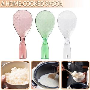 Paddle Rice Spoon Standing Transparent Non Stick White Rice Cooking Scoop Spatularice Spoon Paddle Household Kitchen Rice Spoon