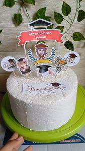 Topper Cake Tema Wisuda / Kelulusan untuk Hiasan / Dekorasi Kue
