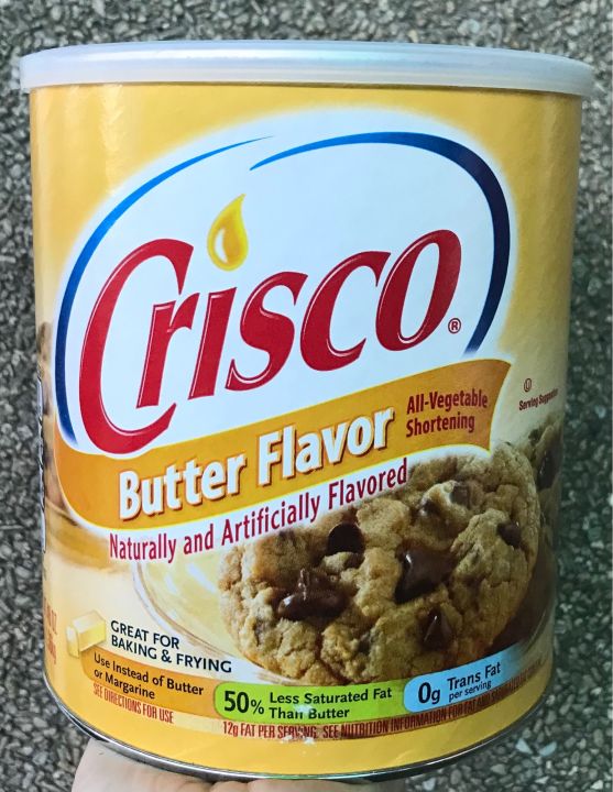 48oz Crisco Butter Flavor All Vegetable Shortening 1.36kg Use Instead