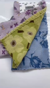 Johor Seller | (3PCS/PACK) 29CM X 29CM Coral Fleece Flower Cleaning Cloth Lint-Free Dishcloth