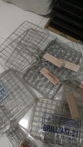 Panggangan JUMBO 40x30 cm / Alat Pangangan Jepit -Sate / Ikan / Ayam / Roti Bakar DLL- Alat Bakaran