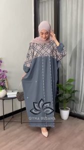 Kaftan Motif Safira Rayon Tebal Premium Jumbo Ld 180cm