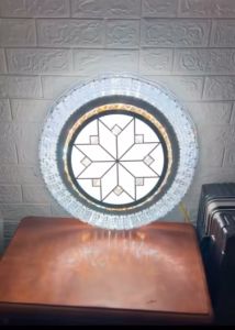 Đèn Mâm Pha Lê Ốp Trần Sang Trọng Hiện Đại Hiệu Ứng Hoa Sen 3 Chế Độ Màu Đẹp Mắt - Bảo Hành 2 Năm