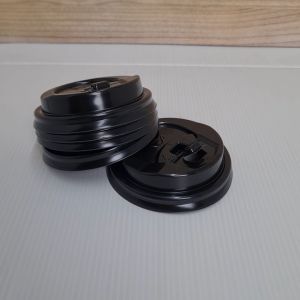 Lid 6.5/8/9/12 oz hitam / Tutup Paper Hot Cup 50pcs