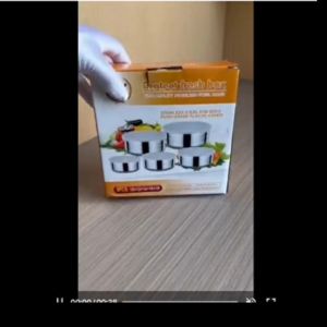 [ READY STOCK ] Sawasdee 5pcs/set Stainless Steel Protect Fresh Box Food container with Lid Lunch Box kotak makanan