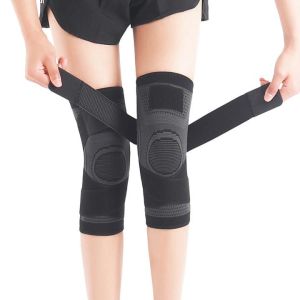 Sport Knee Pressurized Elastic Knee PadsSports Cycling Fitness Running Weightlift Support Protector