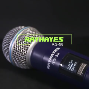RAYHAYES Wireless Microphone Bluetooth UHF Rechargeable with Reciever Microphone for Karaoke