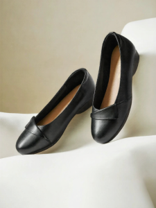 Reddragonfly | Womens Comfortable Black Leather Soft Bottom Shoes