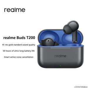 Original realme Buds T200 Earphones Wireless Bluetooth 5.4 Earbuds 32dB Mixed Noise Reduction TWS Headphones 530mAh Long Standby