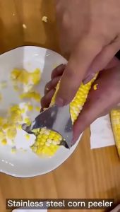 Alat Pengupas Biji Jagung Praktis Bahan Stainless Steel Tahan Air Anti Karat