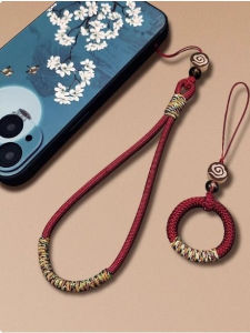 Nylon Woven Keychain Phone Strap Long And Short Versions Anti-Loss Lanyard Amulet Cloud Key Holder Mobile Phone Accessories