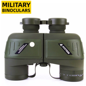 Powerful Binoculars: 7X50 Waterproof Military Marine Camping Hunting Floating Bak4 Prism Telescope Night Vision Rangefinder