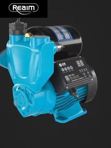 REAIM Intelligent Automatic Jet Pump Hot Cold Water Smart Self-Priming Pump Booster Pump Mute Water Pump High Suction Booster Pump For Pressure Boosting  Built In Pressure Tank and Check Valve Jetmatic Water Pump