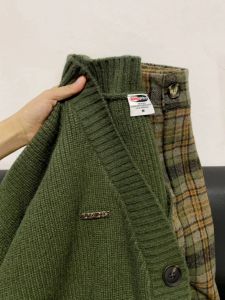 Soft Knitted Sweater Cardigan for Women with V-Neck Long Sleeves Spring Autumn 2024 New Arrival Korean Style High-End Fashion