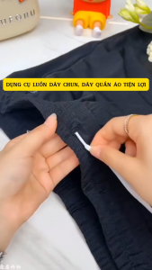 Dụng cụ luồn thun Lò xo tiện lợi sử dụng sỏ dây luồn quần chất liệu Inox