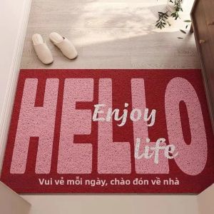 Thảm Chùi Chân Hiện Đại Tối Giản VIKAMA Mềm Mại Thoải Mái Chống Trơn Trượt Dùng Cho Cửa Phòng Tắm Trang Trí Nhà Cửa Chất Liệu Mút PE 100% Polyester