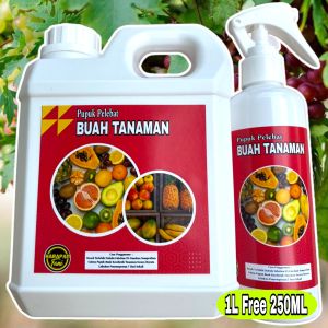 PUPUK MEMPERCEPAT PEMBUAHAN TANAMAN | TANAMAN ANGGUR | TANAMAN ALPUKET | TANAMAN MANGGA dll | Aman Buat Tanaman | 1 LITER GRATIS 250ML